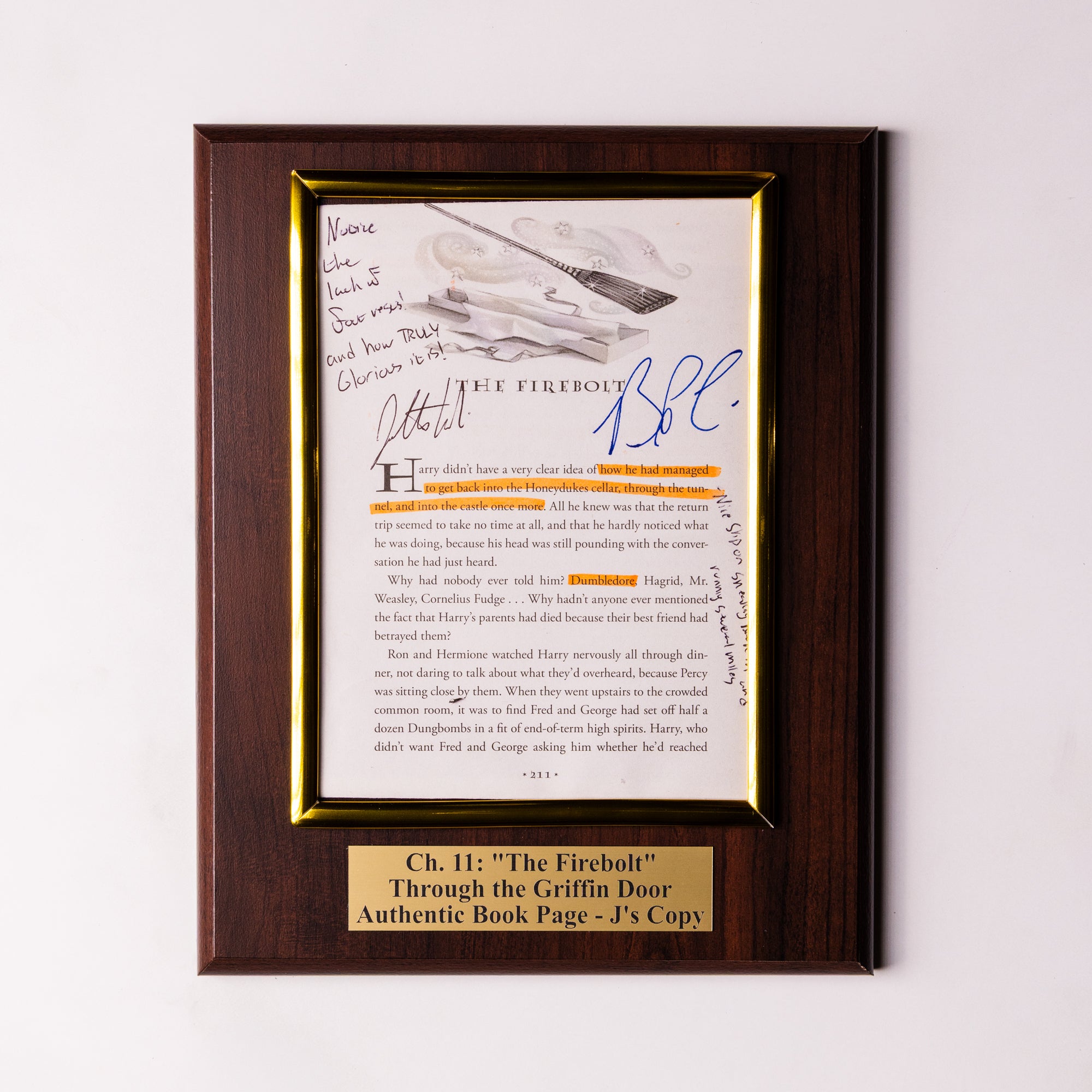 TTGD Book Page Plaque - Ch 11: The Fire Bolt - J's Copy