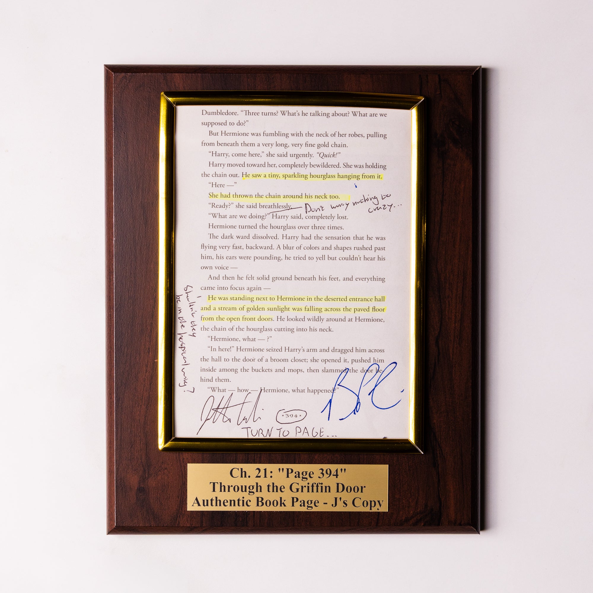 TTGD Book Page Plaque - Ch 21: Page 394 - J's Copy