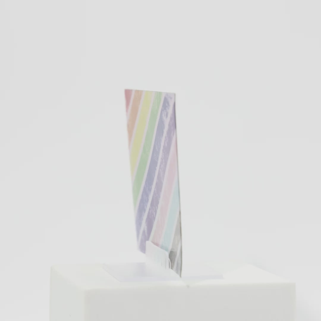 rotating Holographic Super Carlin Brother's Mercantile Pride month sticker