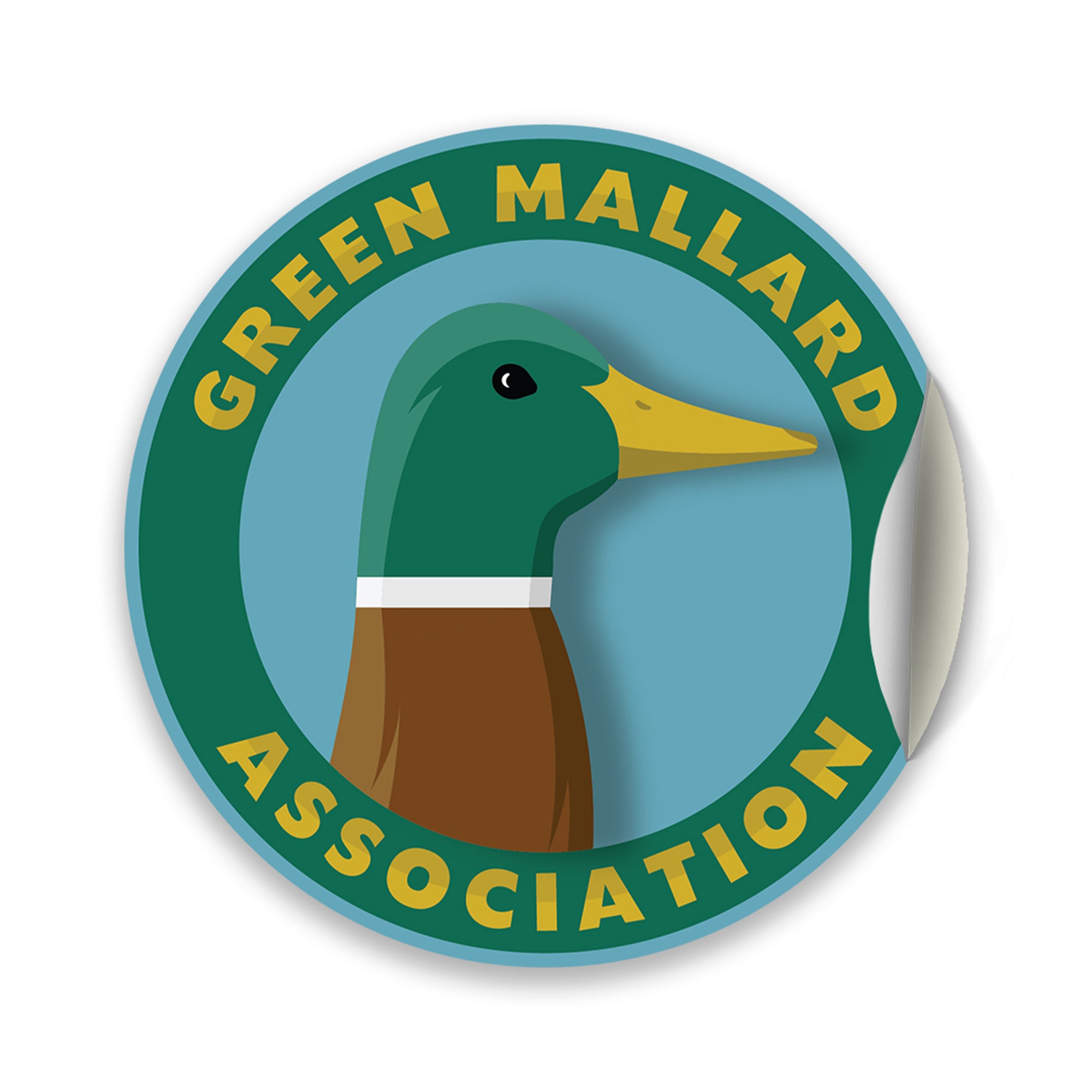 Green Mallard Association Super Carlin Brother Mercantile Sticker 