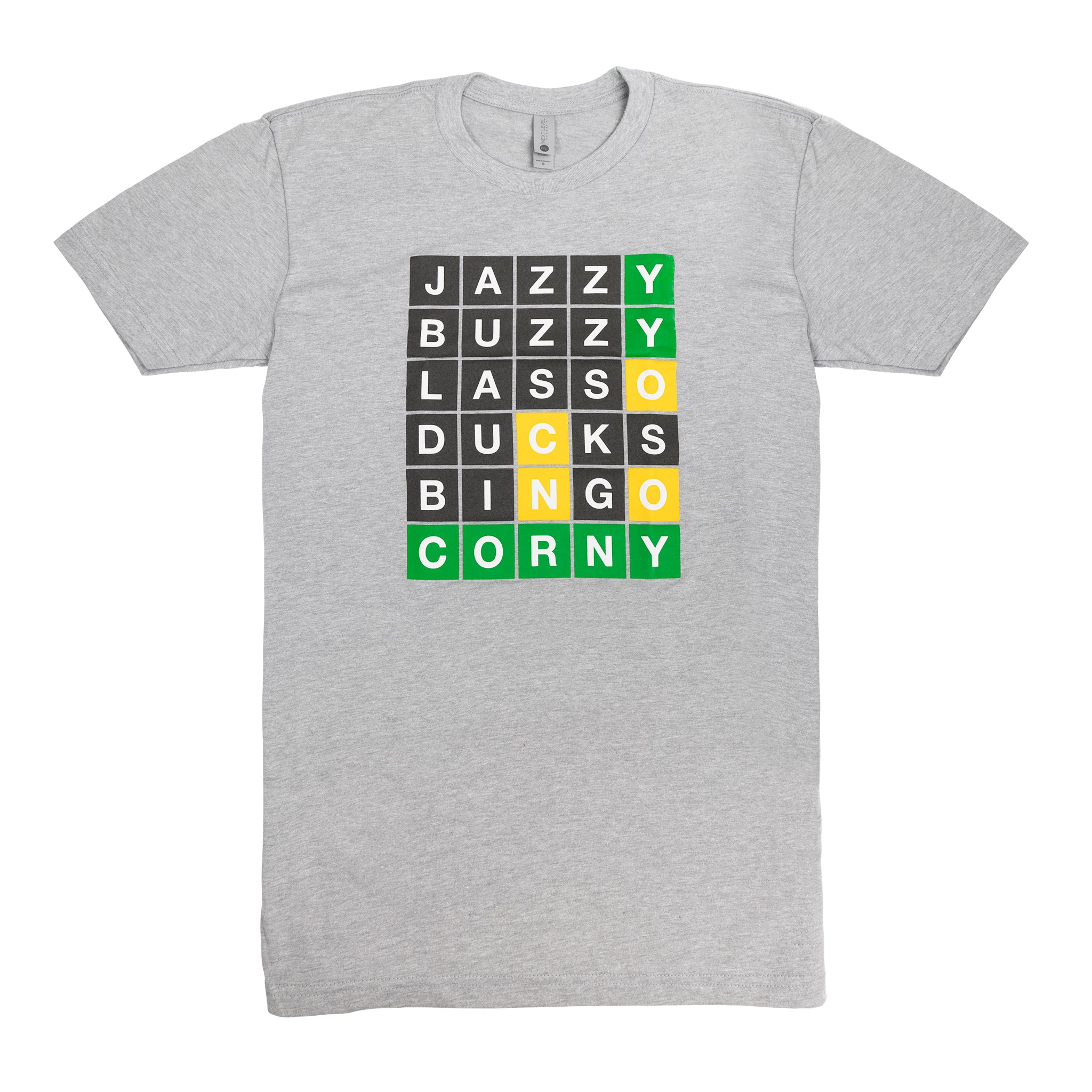 Super Carlin Brothers Wordle Gray T-Shirt
