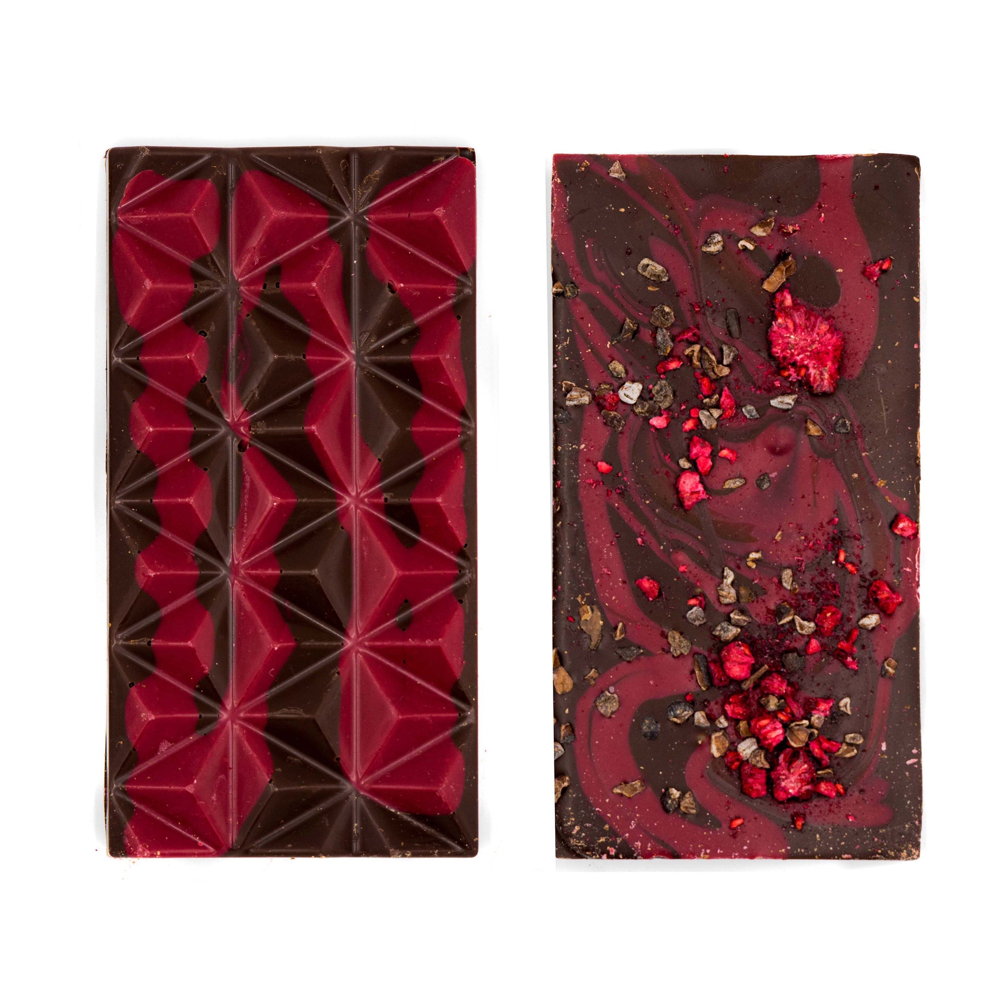 Front and back of the Emergency slab of chocolate from Super Carlin Brothers Mercantile